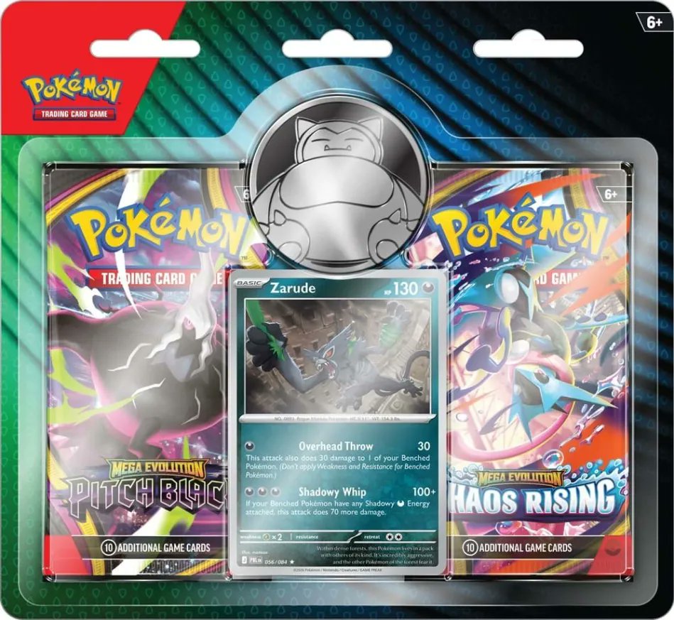 Poke_Chapp's tweet photo. New Product Alert 🚨
 Abyss Eye and Chaos Rising Zarude 2-Pack Blister   $9.99 - Releasing in August 🌞
join Discord for preorder alerts https://t.co/zfzPkKcslw https://t.co/uamgdsbthg