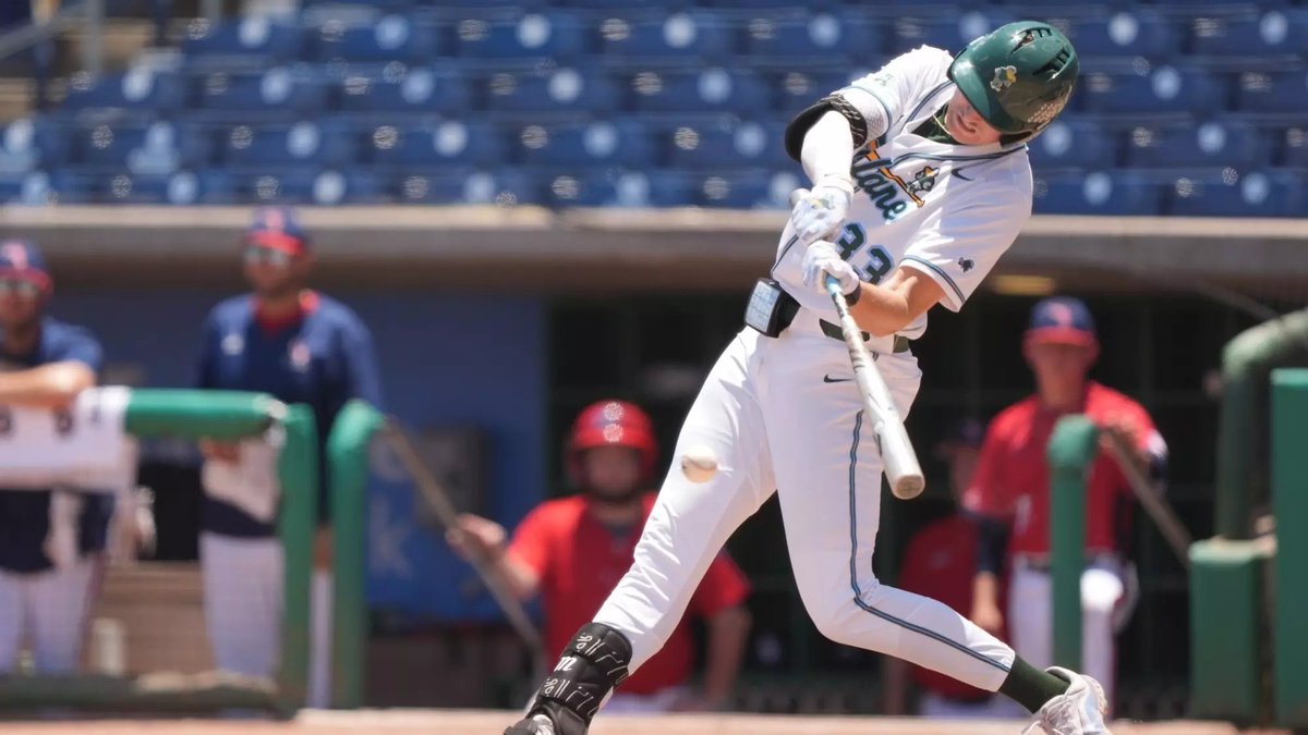 SlotnickBen's tweet photo. Former @GreenWaveBSB 1B Brady Marget is off to a dominant start in the Florida Complex League with the #Rays.

Through 55 plate appearances, Marget has 19 hits, seven walks, and just FIVE strikeouts.

He also enters today on the FCL’s longest active RBI streak at four games. https://t.co/wXfPQKhCeb