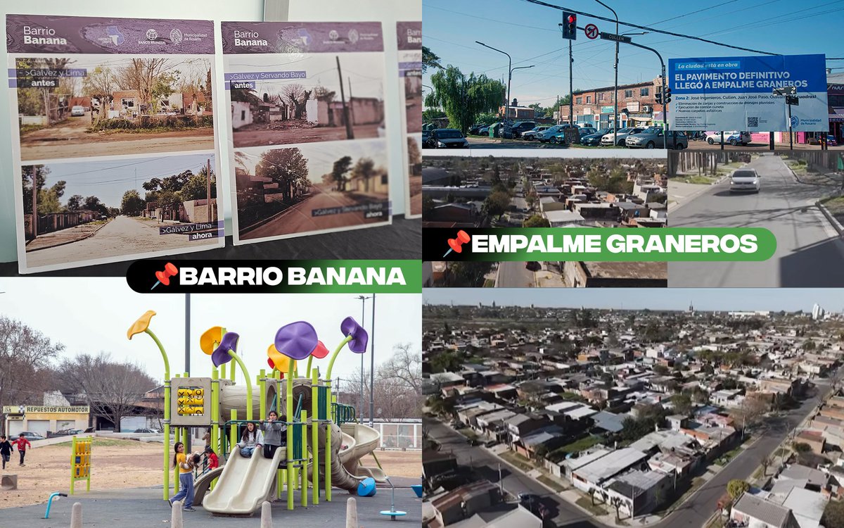 fabriziofiatti's tweet photo. FRENTE AL NO SISTEMÁTICO, NOSOTROS SEGUIMOS HACIENDO.

Mientras algunos quieren frenar todo avance para la ciudad, nosotros seguimos transformando Rosario a la vista de todos: Barrio Banana, Empalme Graneros, Uriburu y La Guardia, nuevos centros de salud y más espacio público.

Y así también vamos a transformar la Costanera Norte.

Relatos en busca de un voto en una campaña que aún no ha comenzado hoy parece que abundan, pero a esto verdaderamente se oponen: al crecimiento de Rosario.