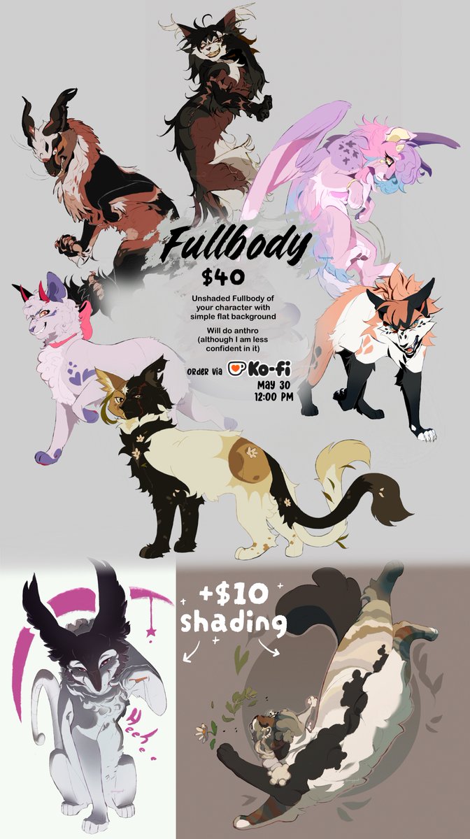 mossysproutt's tweet photo. June Comms are OPEN!  🌱🌸

KOFI Slots are SCHEDULED TO OPEN the next couple days so MARK IT DOWN! ✏️🗓️

Dates/Times in images ⬇️ https://t.co/l3A95Yu4Wq