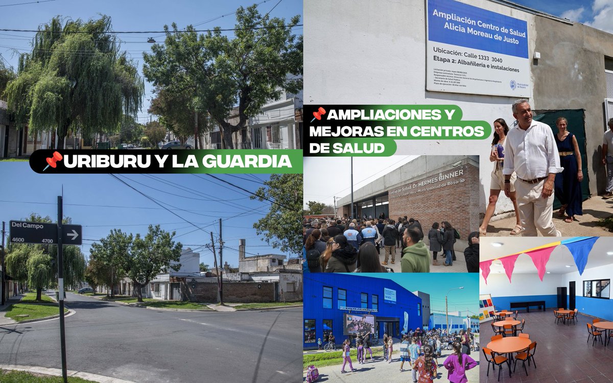 fabriziofiatti's tweet photo. FRENTE AL NO SISTEMÁTICO, NOSOTROS SEGUIMOS HACIENDO.

Mientras algunos quieren frenar todo avance para la ciudad, nosotros seguimos transformando Rosario a la vista de todos: Barrio Banana, Empalme Graneros, Uriburu y La Guardia, nuevos centros de salud y más espacio público.

Y así también vamos a transformar la Costanera Norte.

Relatos en busca de un voto en una campaña que aún no ha comenzado hoy parece que abundan, pero a esto verdaderamente se oponen: al crecimiento de Rosario.