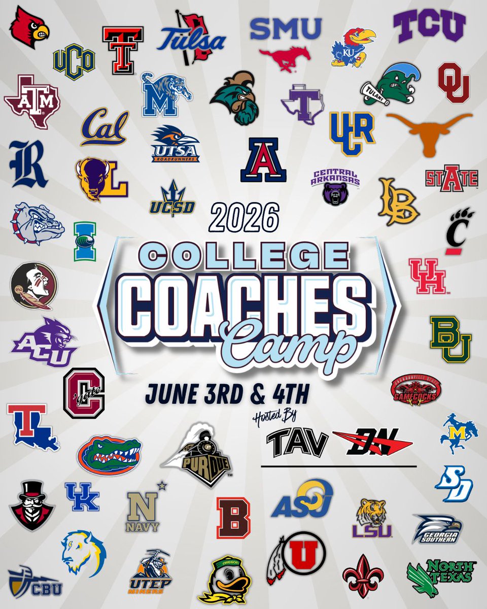 TAVVolleyball's tweet photo. Only 1 DAY LEFT to register!   

UPDATE: 53 COLLEGE COACHES are now confirmed for the 2026 College Coaches Camp hosted by TAV & Drive Nation on June 3-4!  This is your shot to get seen by the best. Spots are disappearing fast — don’t miss out!  

Register NOW: https://t.co/yHe0H3XXl4