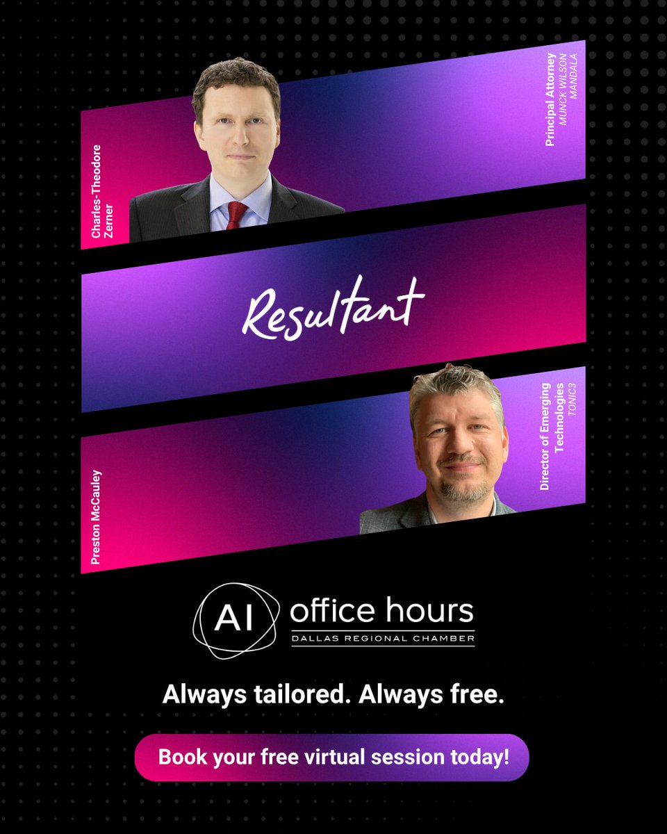 DRC's tweet photo. The DRC's AI Office Hours connects you with free, personalized one-on-one sessions with AI implementation experts. Whether you're looking to understand the fundamentals, explore practical business applications or solve a specific challenge, you'll get tailored guidance at your own pace.

Find out more and sign up for your free, one-on-one session today: https://t.co/k94WAjtQIO