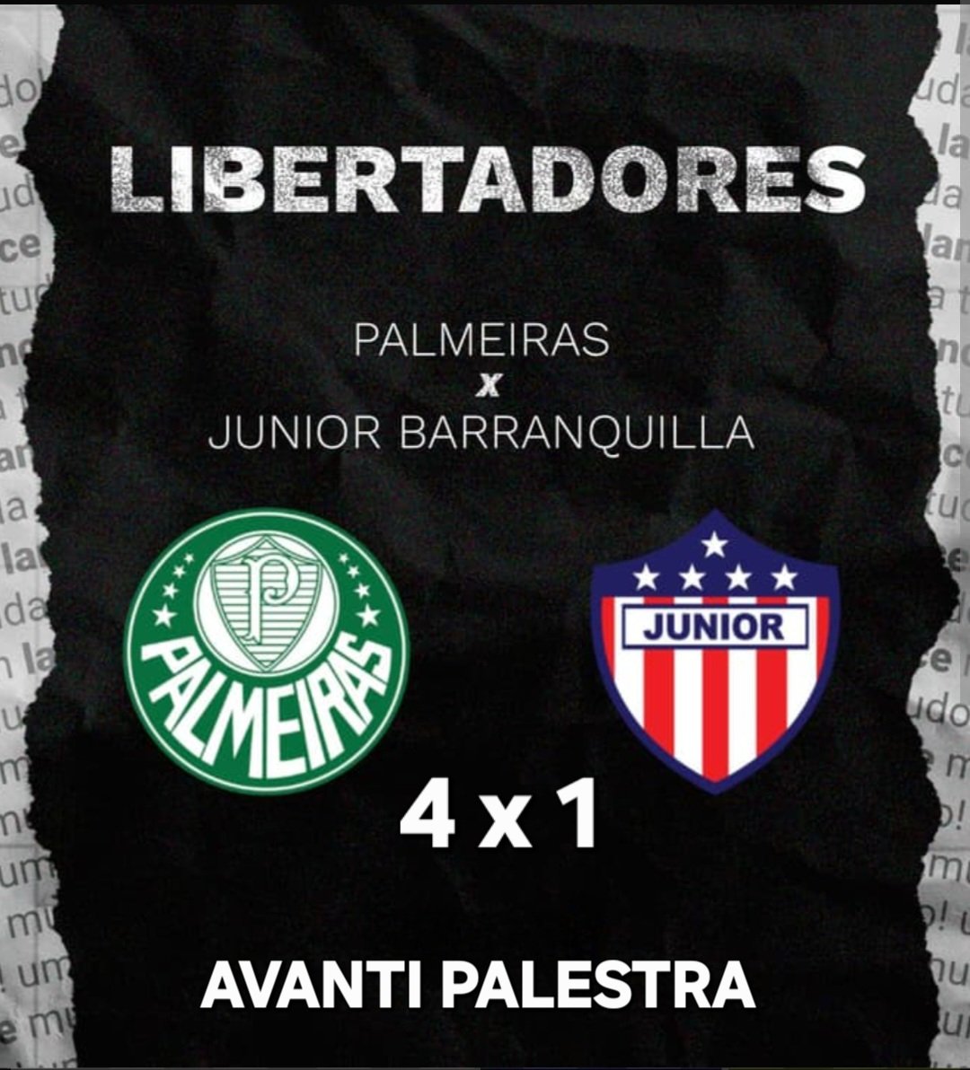 VanPalestra's tweet photo. PALMEIRAS 💚 4x1 🔴 JUNIOR | #PALxJUN AVANTI PALESTRA 🐷 https://t.co/7X9O1GWt5q