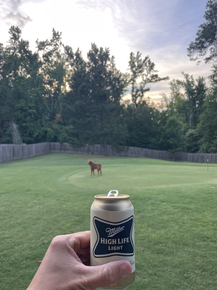 jeppenbrock's tweet photo. Been awhile since I’ve checked in on @OutKickTNML @henryhills_golf Great green mow yesterday and yard mow today, it’s not the heat but the humidity that makes the post mow @millerhighlife so refreshing! Dixie Mae’s a year old now, she doesn’t even potty on the green. https://t.co/HqFFTDkQmz