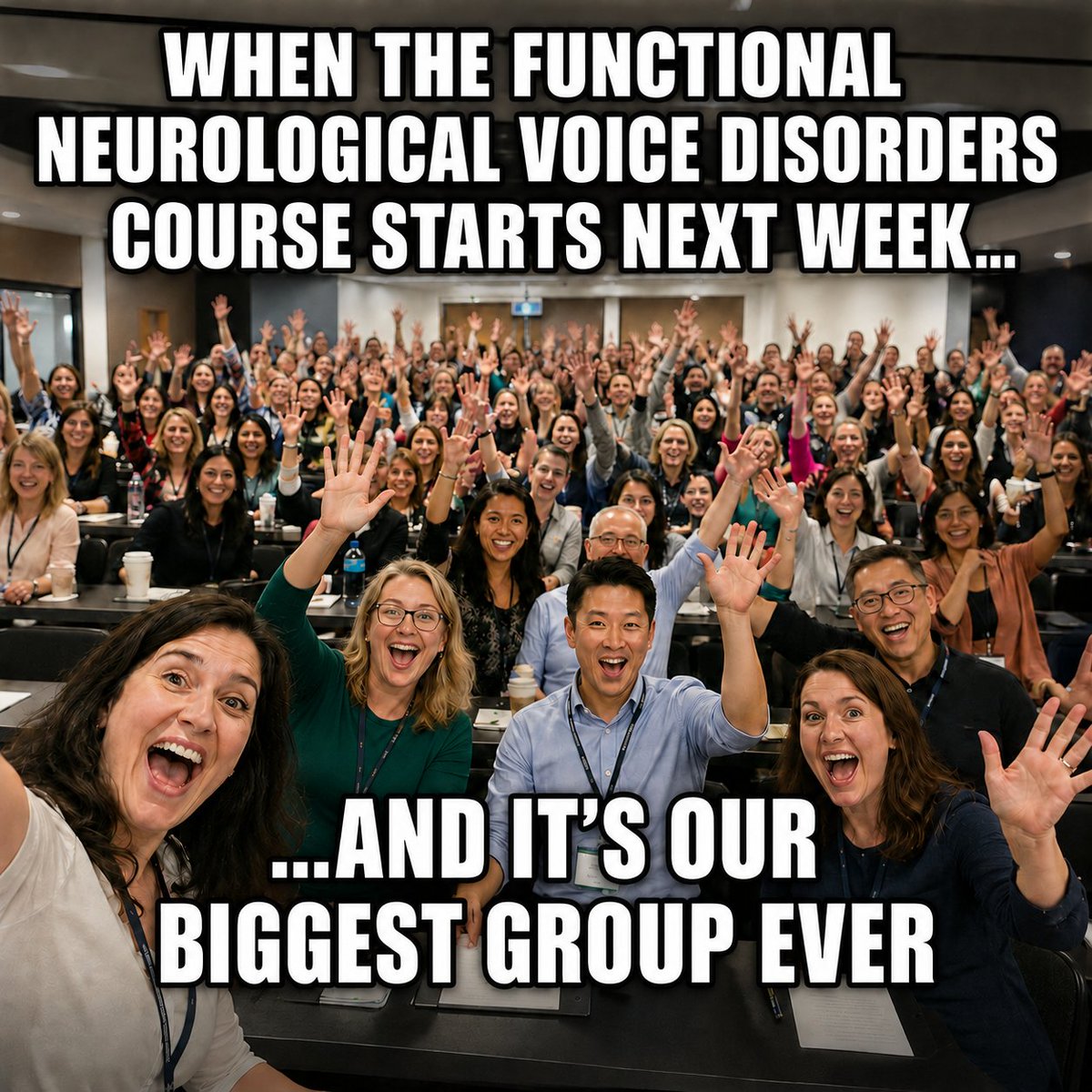 VoiceLab_USyd's tweet photo. We're officially in countdown mode ⏳

Our Functional Neurological Voice Disorders course starts next week and we're excited to be welcoming our biggest group yet, with voice clinicians joining from around the world 🌏

Late enrolments are still open: https://t.co/P4Ff7XKIzB https://t.co/qeNwyg1jGm