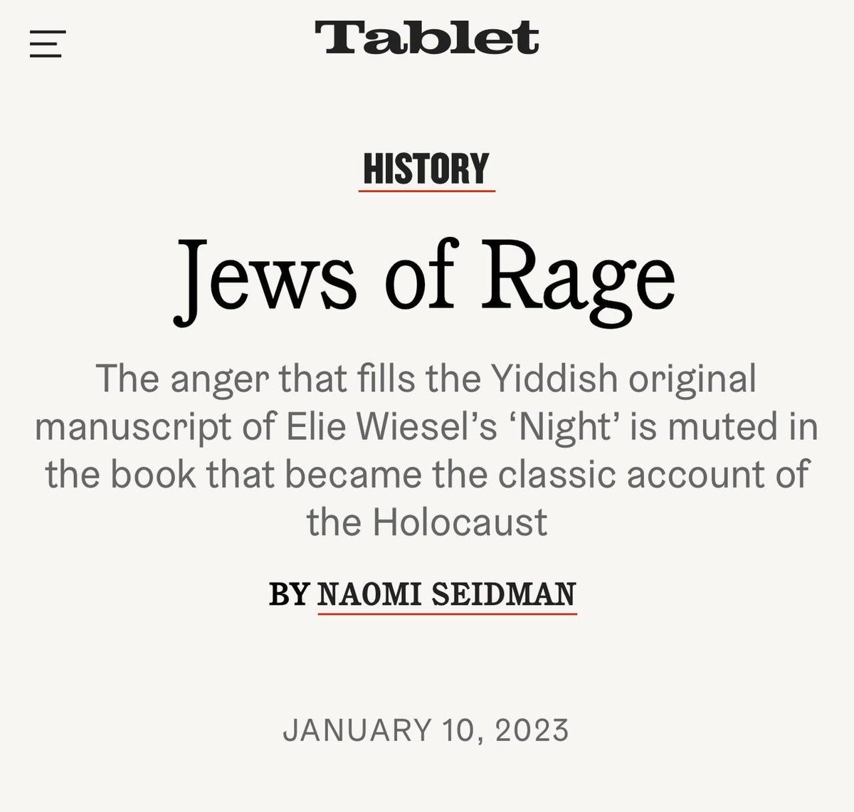 WogStalker's tweet photo. According to Elie Wiesel, jewish teenagers in Auschwitz started raping German girls immediately after being “liberated.” I assume the Warsaw partisans would have done the same if they had the opportunity.

Meanwhile, there is no evidence of Hamas having engaged in such behavior. https://t.co/ac7kBYHAZT