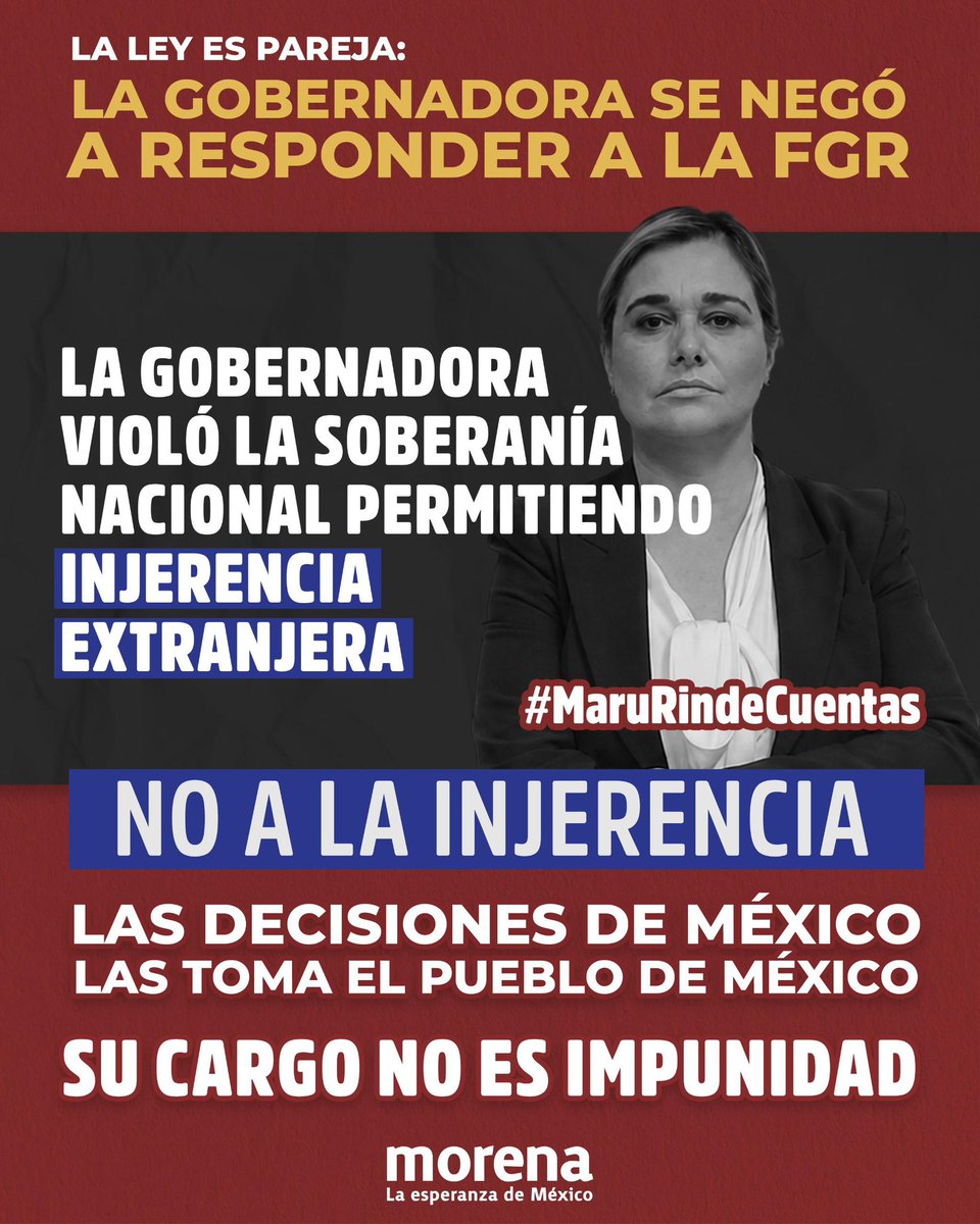 DanFlo15's tweet photo. Que nadie este por encima de la Constitución, la soberanía nacional no se negocia. 

#MaruRindeCuentas https://t.co/CeWm5cG1a3