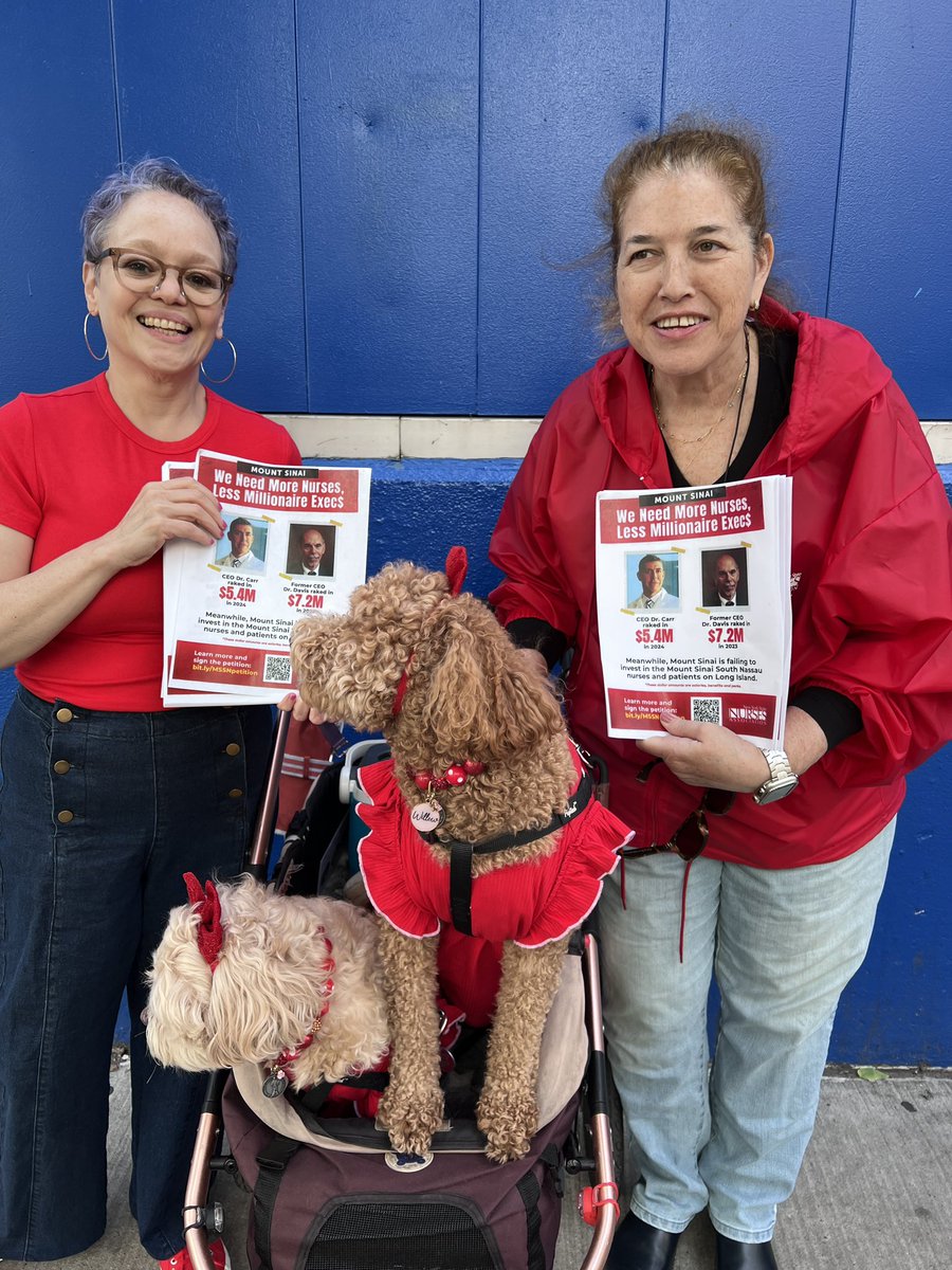 nynurses's tweet photo. Nurses are here to tell Mount Sinai to put patients over profits – and parties! Settle a fair contract for Long Island nurses and patients! https://t.co/OzPA3Y04Pn