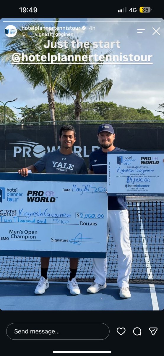 HotelPlannerCEO's tweet photo. If you play tennis, or someone you know, then play the HotelPlanner Tour for good money. 💰 
https://t.co/eIem0rBN1N https://t.co/2kpfphB6Ll