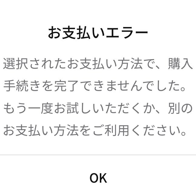 fullress's tweet photo. SNKRSで支払いエラー発生中 https://t.co/LVDHlD3lo4
