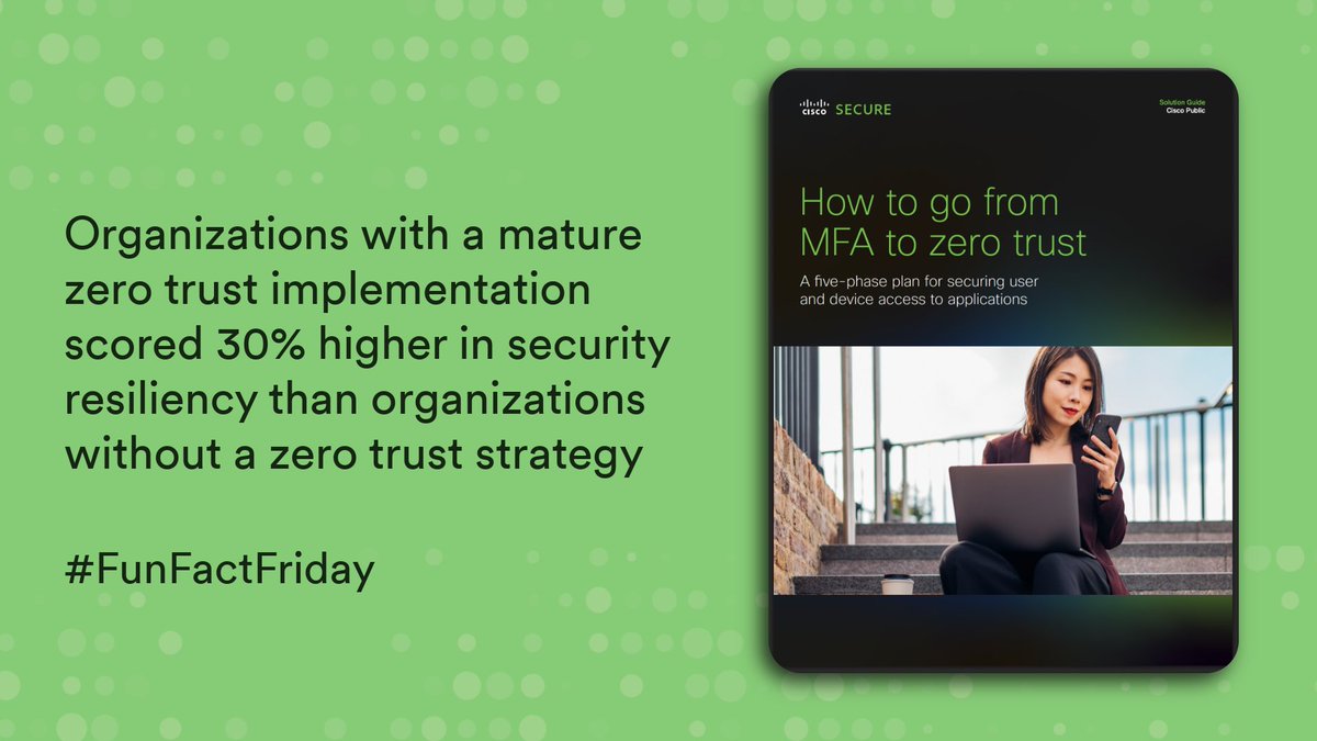 duosec's tweet photo. 96% of security executives prioritize resilience — yet most still operate on implicit trust. Zero trust flips that. Verify every user, every device, every access attempt. The result? 30% stronger security resilience. https://t.co/LxMWyYf9Fo

#FunFactFriday https://t.co/wm3Cdxx3aU