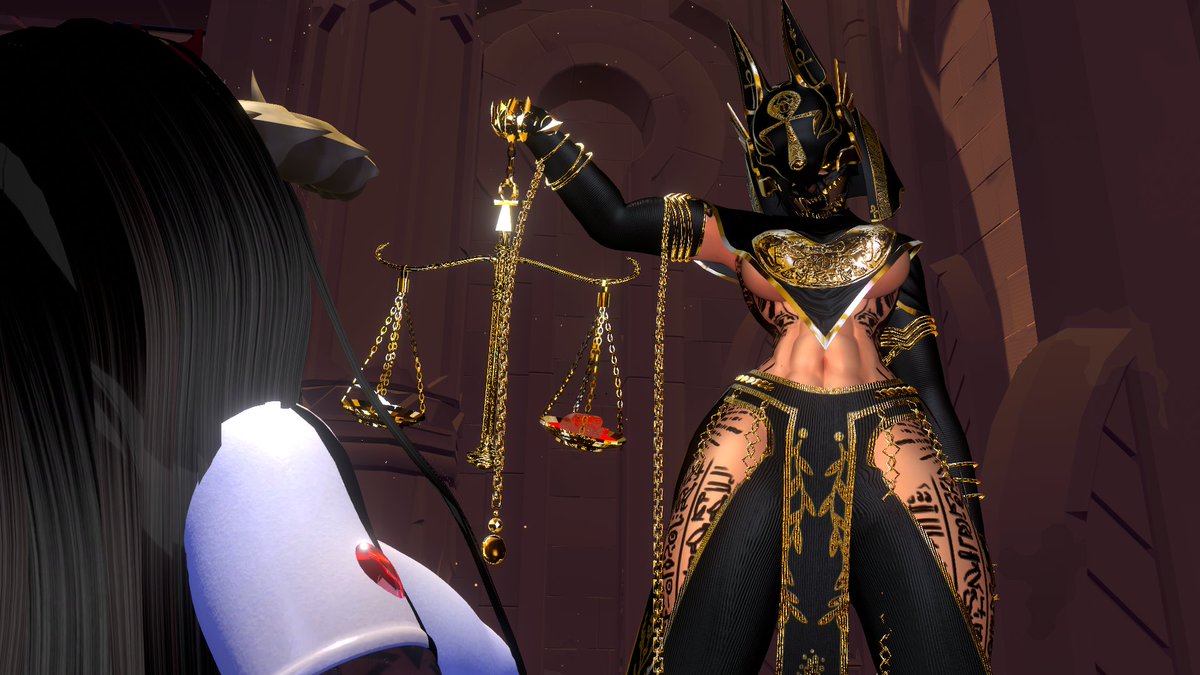 Amber9561's tweet photo. PT.3 The Egyptian Trial

well...i found the guardian, and she pulled my heart out and weighed it to a feather, she then stated i wasnt worthy of being here and needed to be purged of the evil in me, i have a bad feeling about this...

Anubis&amp;📸: @Amber9561 
Women: @daddy_zen71701 https://t.co/uCUbCoV6i7