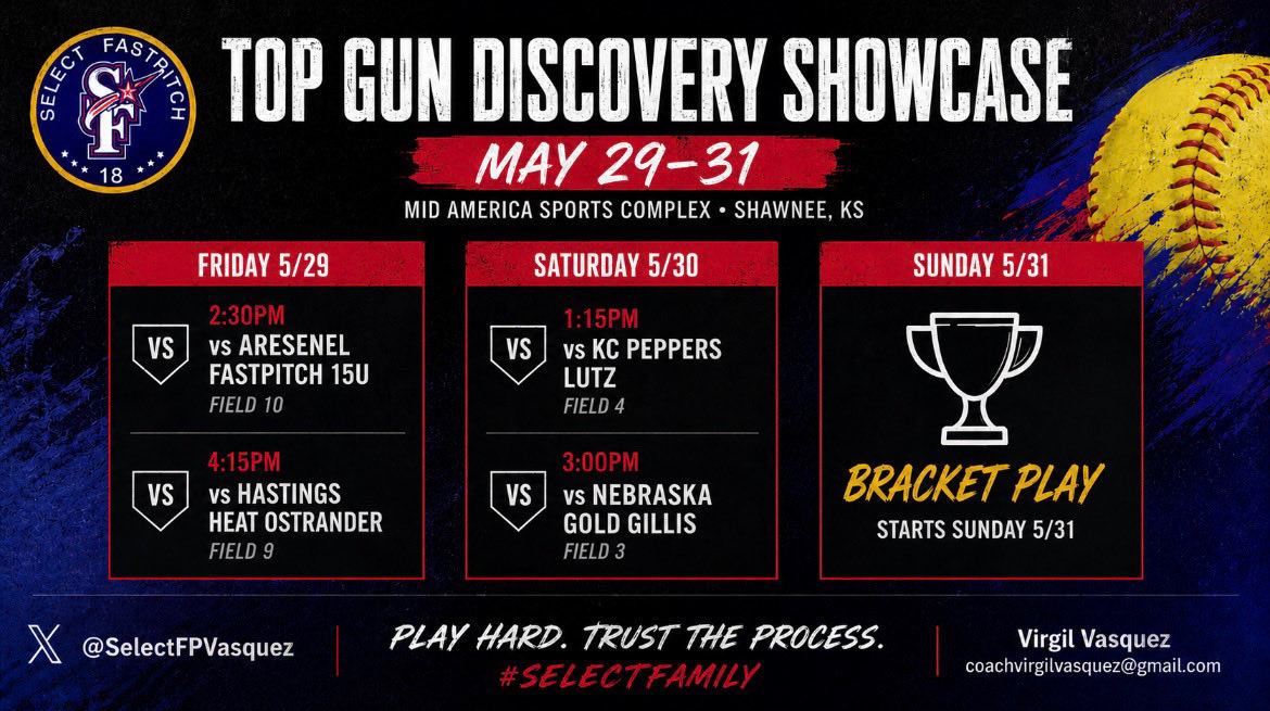 SolaraGarcia's tweet photo. My first tournament back from High School softball, excited to start off the summer with this weekend’s Discovery Showcase. Follow Select Fastpitch Vasquez 16U on GameChanger! https://t.co/PHR0kiGPc8