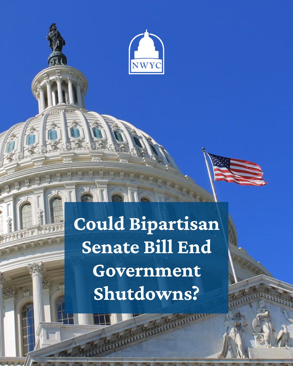 NWYC's tweet photo. A bipartisan bill would permanently end government shutdowns, keeping Congress in session until the budget is passed.

Should lawmakers lose recess until they fund the government?
@FoxNews: https://t.co/0phx2oTw3I https://t.co/LLjX81K3PX