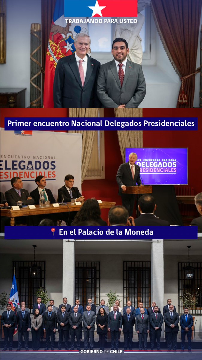 DPPItata's tweet photo. 🇨🇱📍 Presidente José Antonio Kast encabezó el primer encuentro nacional junto a Delegados Presidenciales y autoridades de Gobierno de todo Chile, en una jornada enfocada en la coordinación territorial y el fortalecimiento de la gestión provincial y regional. https://t.co/iPUFaQFHyK
