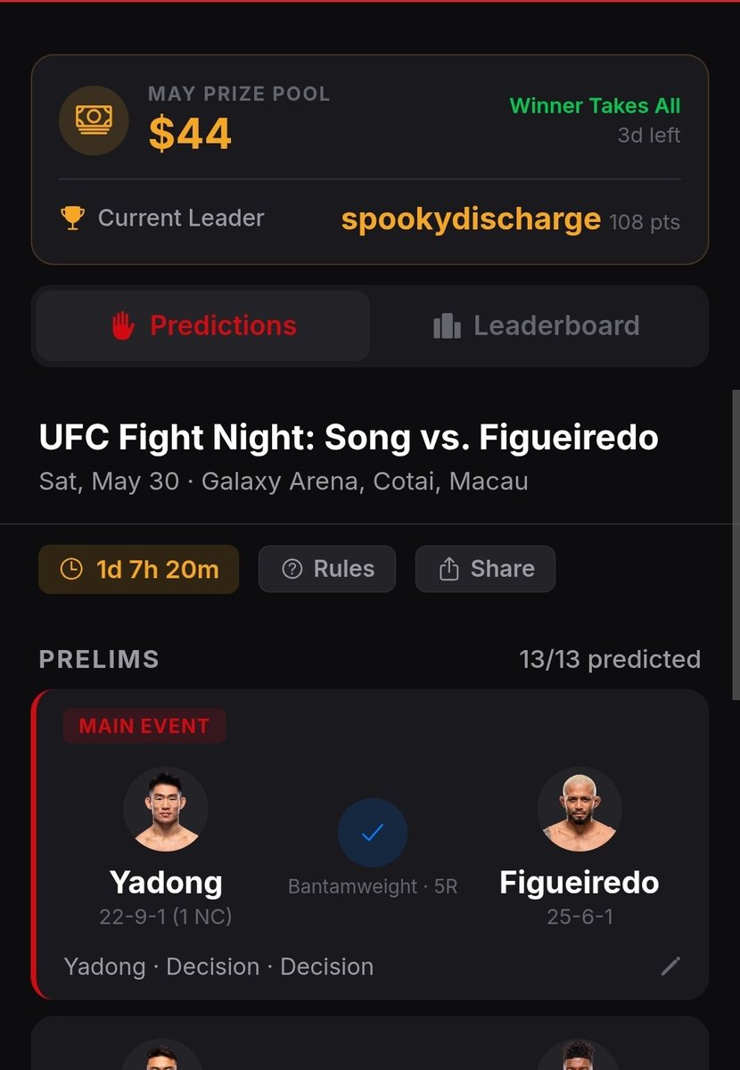 CageTime League tweet media
