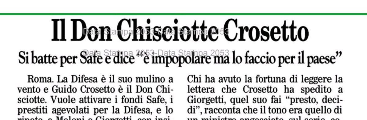ClaudioBorghi's tweet photo. Ma Guido il SAFE non è impopolare. Semplicemente è un PNRR del razzo.
Se si deciderà di spendere la cifra X per la difesa quella cifra verrà raccolta con gli usuali sistemi ovvero BTP e spesa senza vincoli.
Indebitarci a lungo termine con la UE non può essere di nostro interesse. https://t.co/Zem4x1qXvN