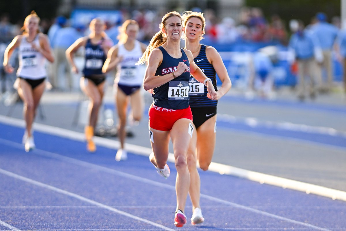 SamfordXC_TF's tweet photo. Here are a few photos of Jess Edwards competing in the first round of the women's 800 meters at the NCAA East Preliminaries.

#AllForSAMford https://t.co/0uYW6h7aHn