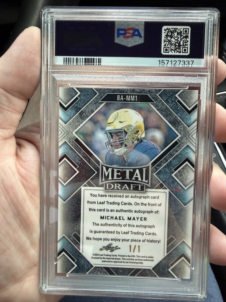 TeepsQ's tweet photo. Although not the best cards, pretty cool having a 1/5 and 1/1 https://t.co/Jr4tC7iCh2