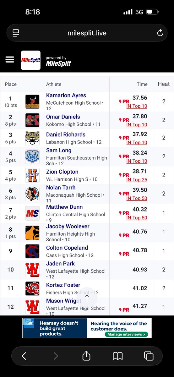 MavTrack_Field's tweet photo. Kamarion Ayres 1st place in the 300H breaking the school record and advancing to state! ⚡️🤘⚡️🤘 https://t.co/9nJkKMNM9i
