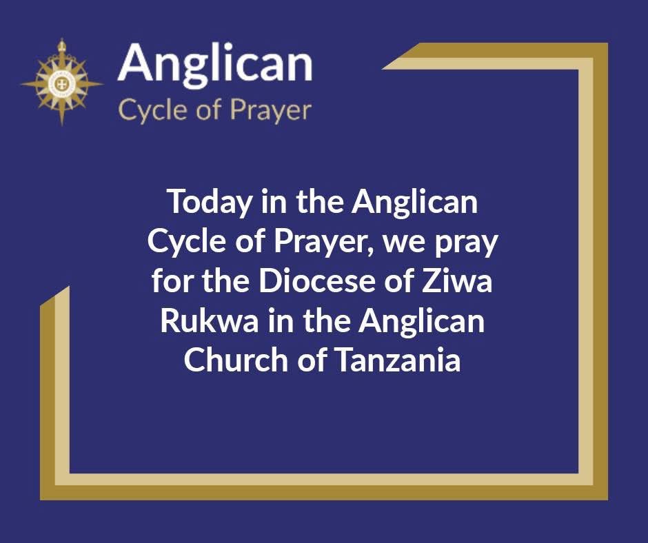 AngYouthNetwork's tweet photo. Anglican Cycle of Prayer (May 28, 2026) 

We join the @AnglicanWorld to pray for the Diocese of Ziwa Rukwa in the Anglican Church of Tanzania.

#PrayerIsKey #ACYN #anglicancommunion https://t.co/p0uhfUXaZy