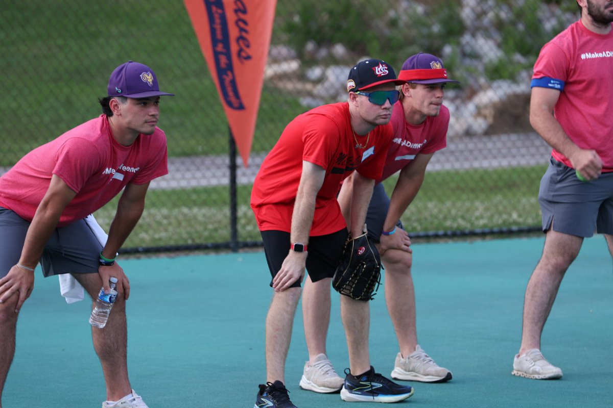 WCUAthletics's tweet photo. Before play begins tomorrow night @BaseballWcu paused and joined UIndy at a community engagement event with at a Miracle League Event on Thursday evening! https://t.co/oIpobm2dlU