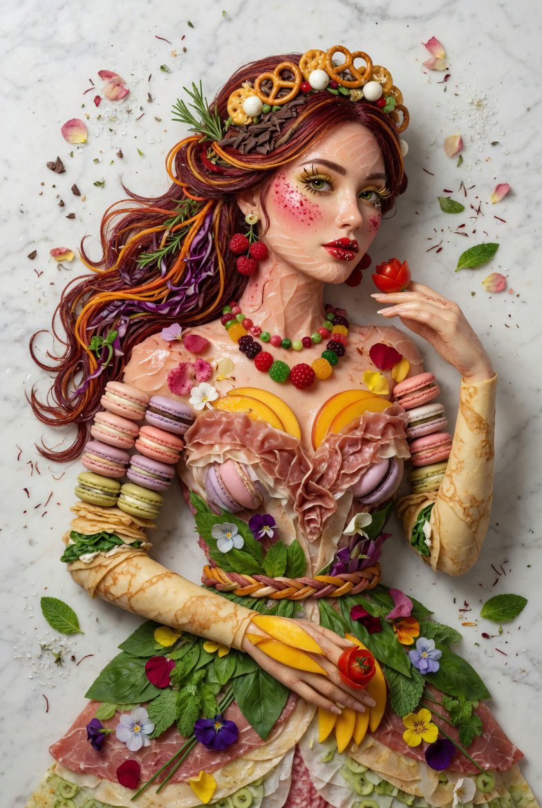 lucidspectres's tweet photo. You are what you eat. Co created with Grok https://t.co/T0kw8728A4
