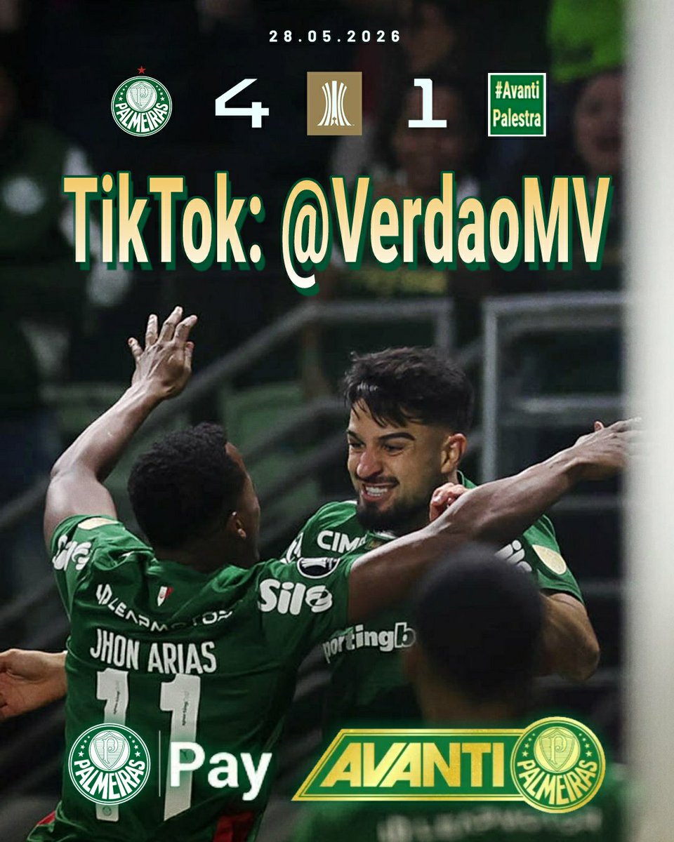 Palmeirasnatico's tweet photo. VERDÃO VENCE! 🟢

@Palmeiras goleia no @AllianzParque

#Palmeiras #AvantiPalestra https://t.co/j6jiwM0BDF
