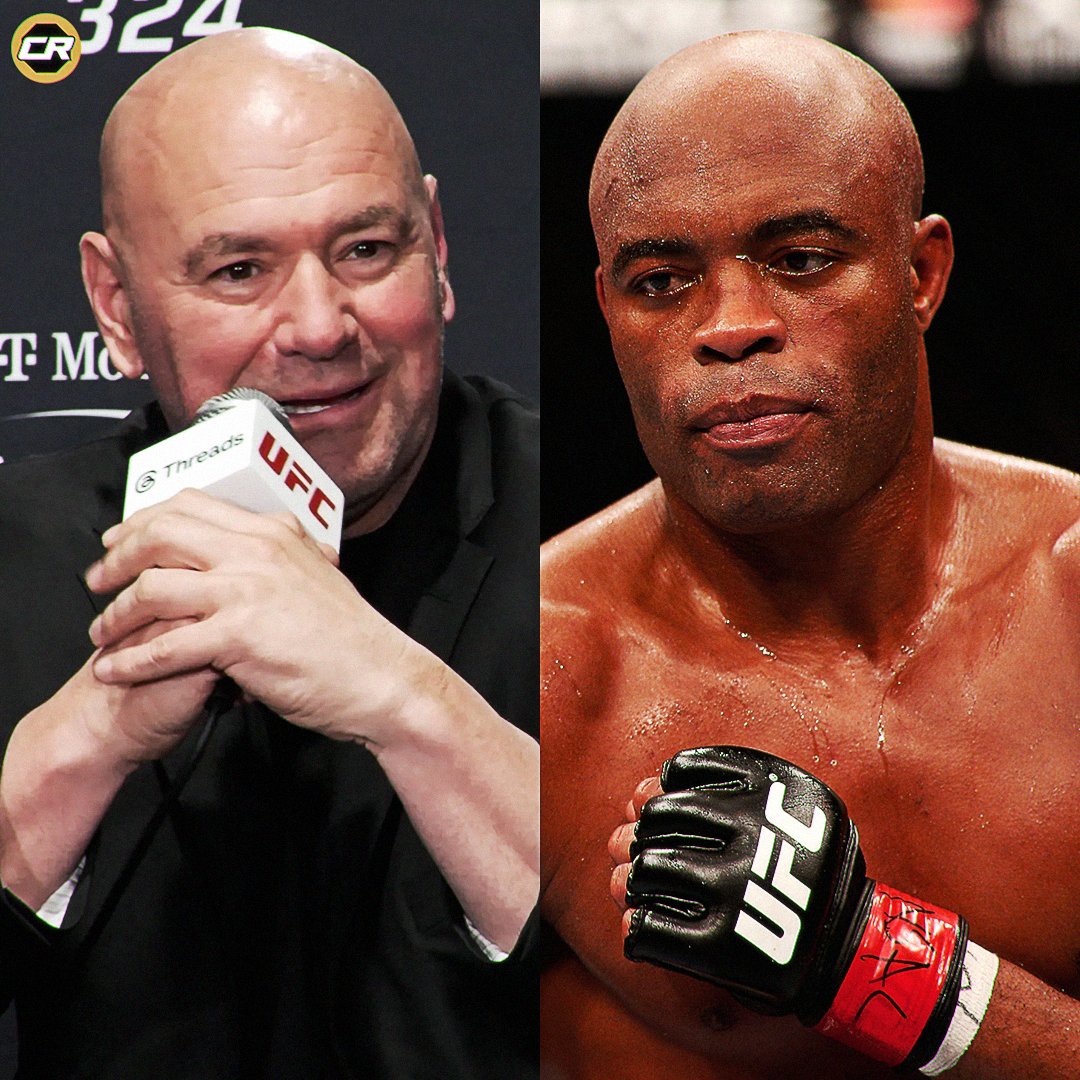 ChampRDS's tweet photo. Anderson Silva fired back at Dana White after Dana revealed Silva won't talk to him anymore 👀

🗣️ Dana: "Anderson Silva lost like 8, 9 or 10 in a row. That guy won't talk to me to this day because I said 'it's over.' And he was in his 40s."

🗣️ Silva: "The bald guy saying [sh*t]... and just so it's on record, the bald guy apparently doesn't know how to count." 😭