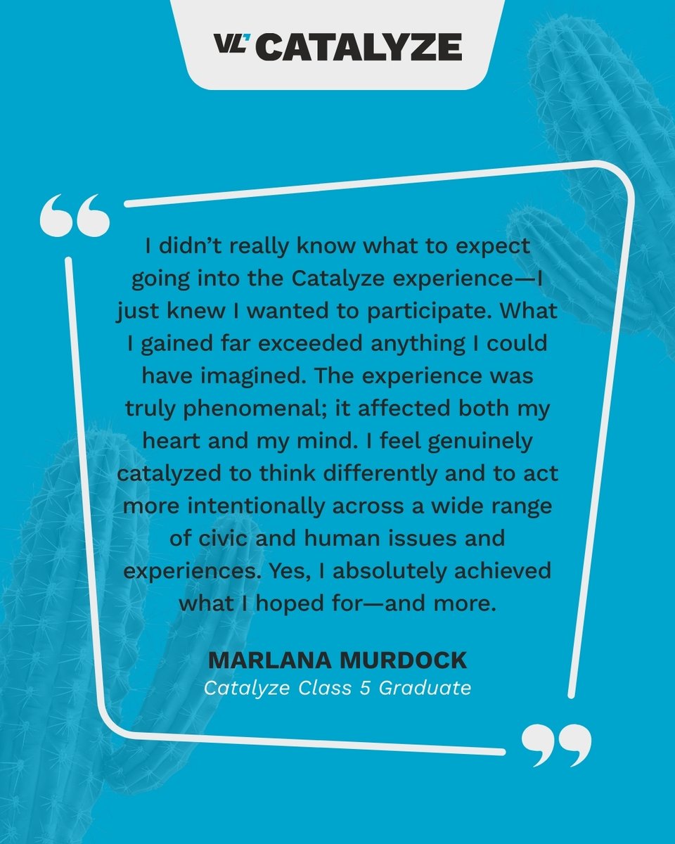 VLeadership's tweet photo. Final call 🚨 Tomorrow is the last day to apply for Catalyze Class 6!

If you’ve been thinking about it, now’s the time to take the next step. Join a community of leaders across Arizona who are ready to connect, grow, and take action.

Apply by tomorrow 👉 https://t.co/ybpHj5Q6sA https://t.co/iA14JOMAj2