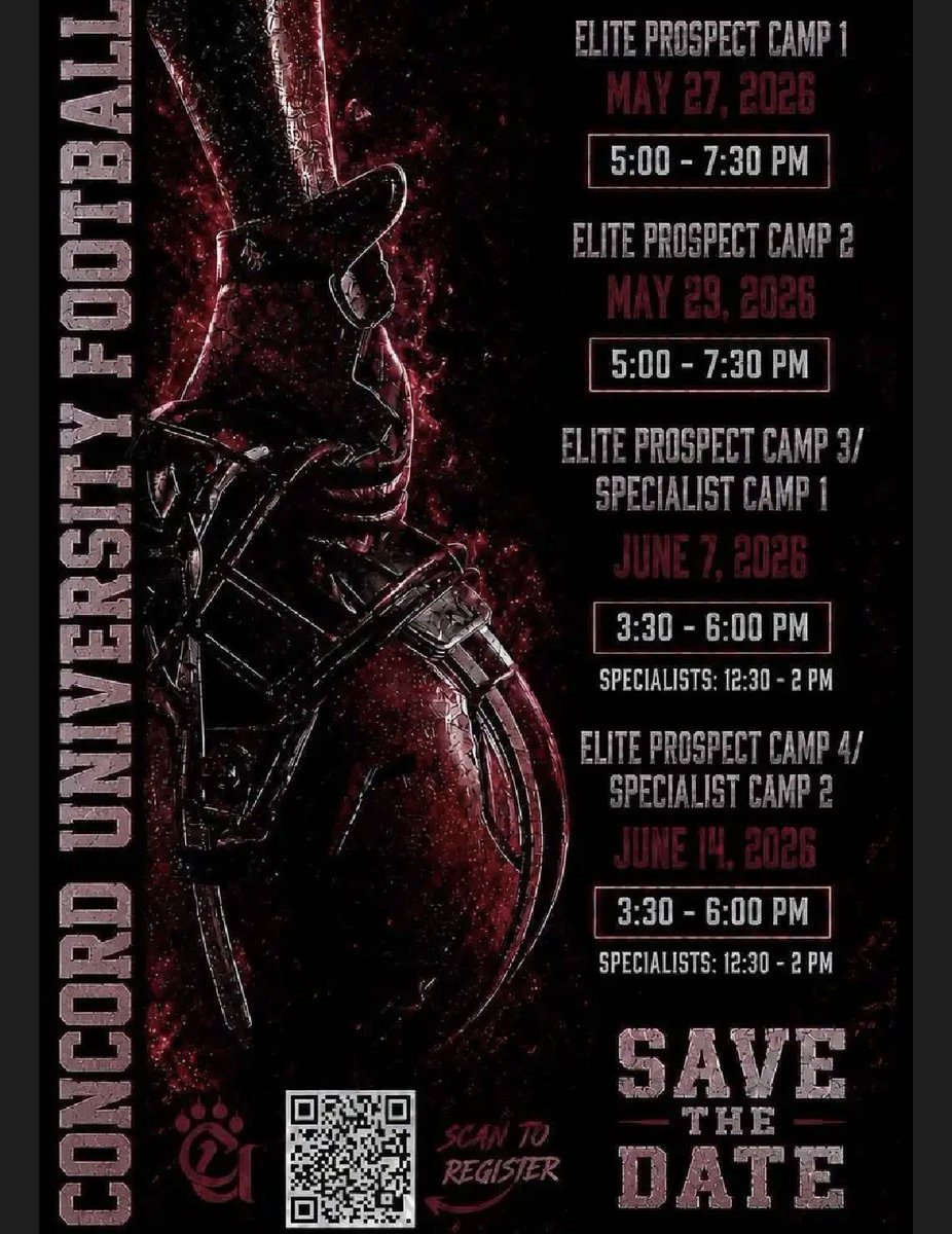 JamilAmra2028's tweet photo. Thank you @CoachDCJohnson for the personal camp invite. I hope to get on campus to compete and showcase my talent.
@ConcordFootball 

@UnionvilleHSFB @_CoachTimMurphy @CoachJayUConn https://t.co/WwGmWuTWTs