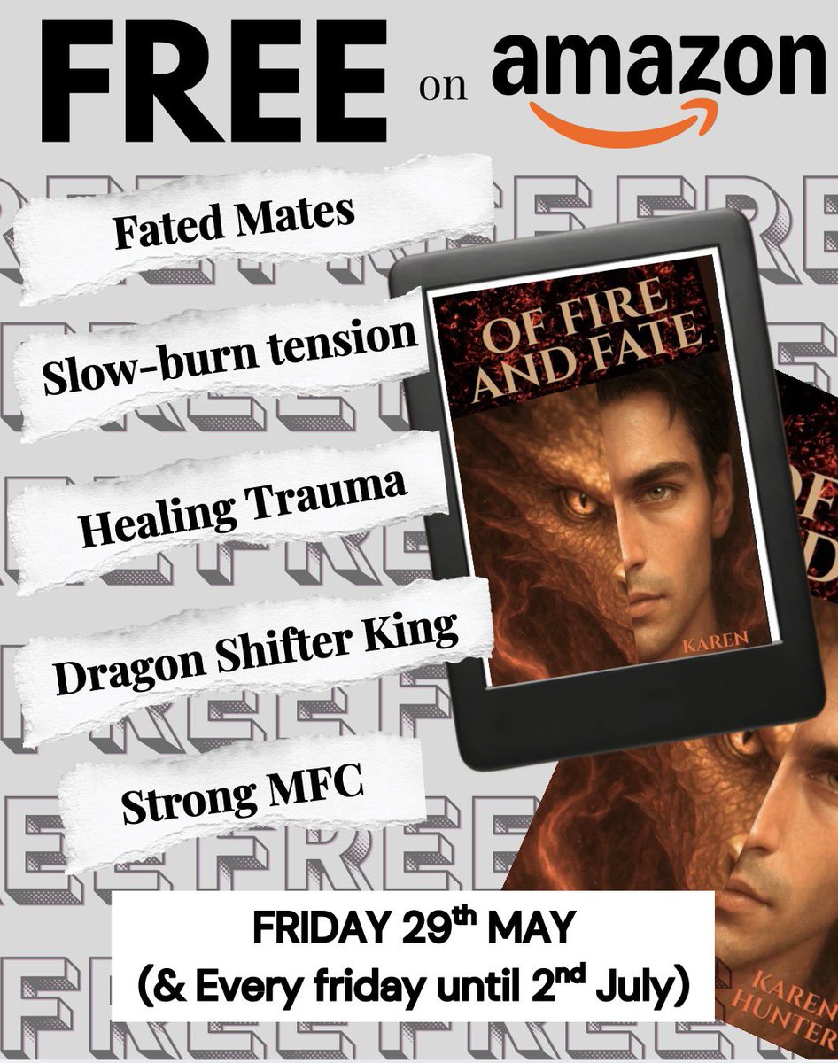 oncloud9_k's tweet photo. FREE BOOK FRIDAY — OF FIRE AND FATE

🔥 FREE FRIDAY — OF FIRE AND FATE (BOOK 1) 🔥

Starting May 29th, Book 1 of the Dragon’s Flame series is FREE every Friday until Book 2 releases on July 2nd! https://t.co/bIB4KDe6Hl