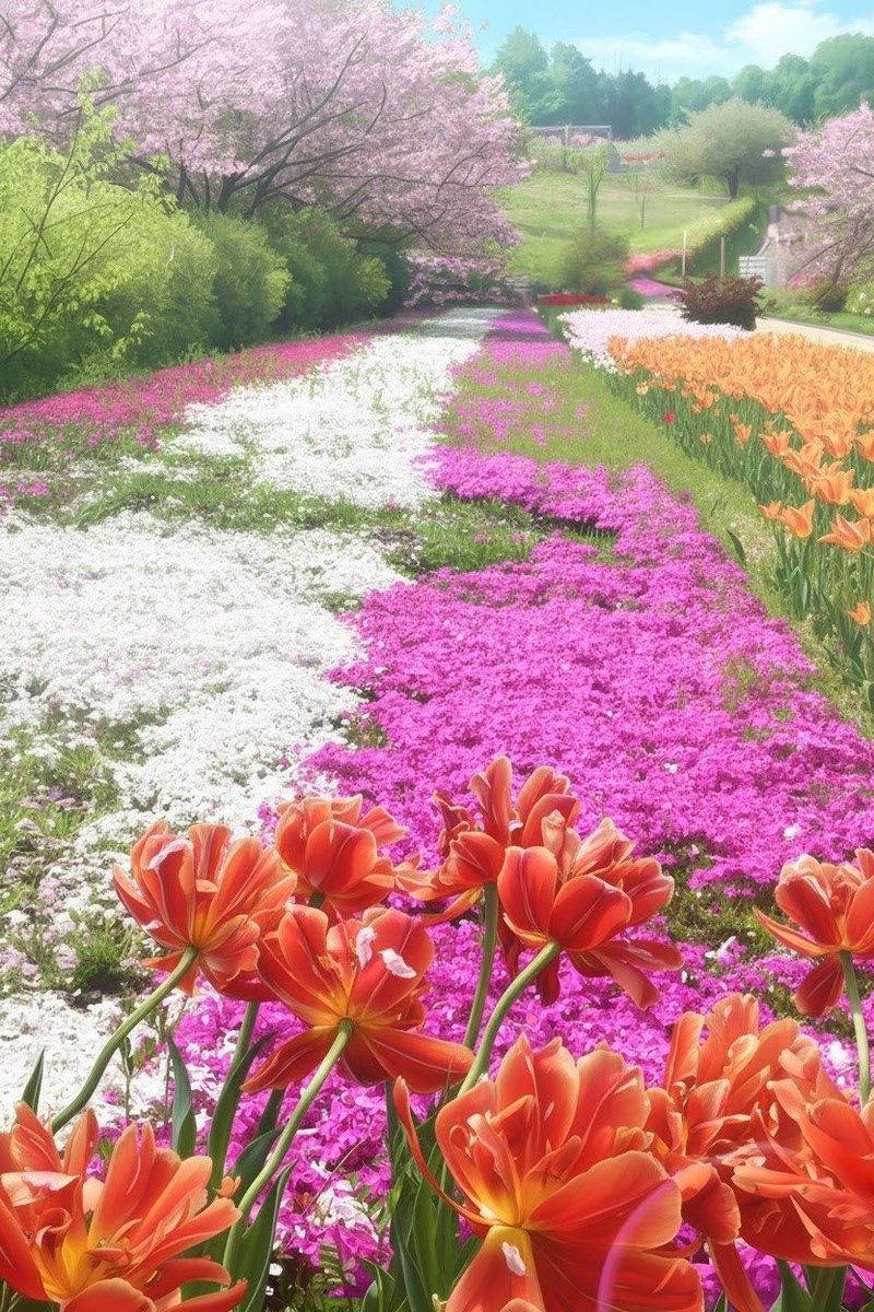 kana_9093's tweet photo. 梅雨が来る前に
遅咲きの桜が咲き誇り
春の花が出揃う場所で
さあ君ならどれを選ぶ https://t.co/KpDyF0cUWV