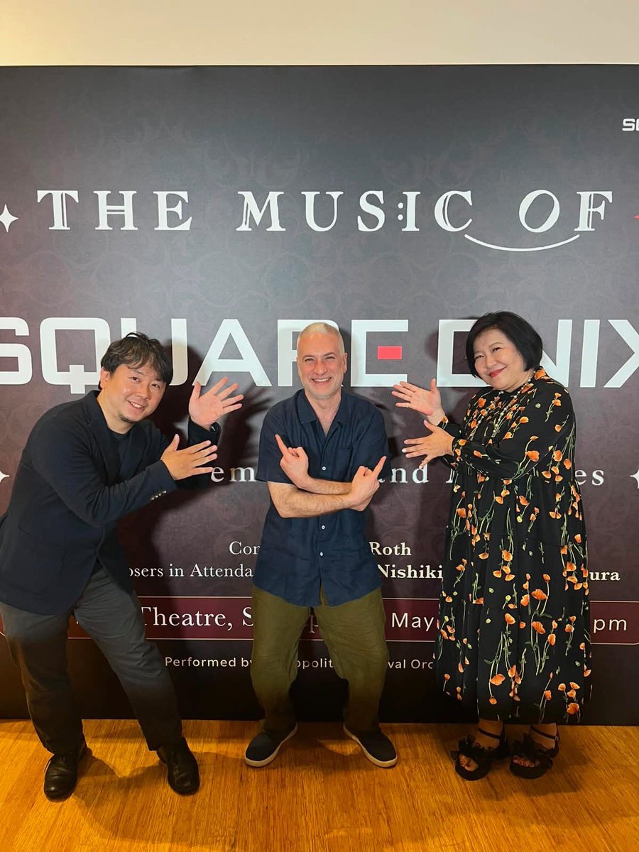 musicofsqenix's tweet photo. We had a blast performing The Music of SQUARE ENIX with the great @midiplex and @yasunorinishiki in attendance in Singapore! 

Go to https://t.co/teSJXFQdU7 for more tour dates! https://t.co/6Nor3MnEf9