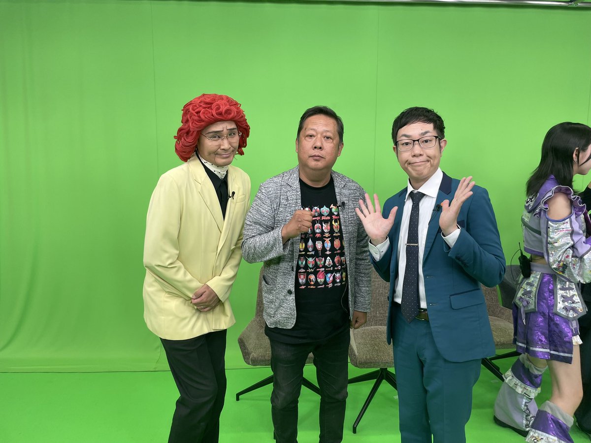 bintarou's tweet photo. テレビ埼玉「ミュージックDREAMERS」　山口敏太郎の3,4回の収録、及び5.6回目の収録！3回目、4回目は、次長課長の河本さん、5回目6回目は、ドラゴンボールのものまねで知られる。アイデンティティーさん。 https://t.co/6EXbtazHFc