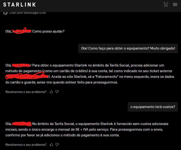 Netdentista's tweet photo. Starlink por 5€/mês e equipamento grátis. Em breve, review

E tem gente que não acredita que em Portugal isto é possível, basta ser pobre 🤷🏻‍♂️ https://t.co/emJtkRMt1n