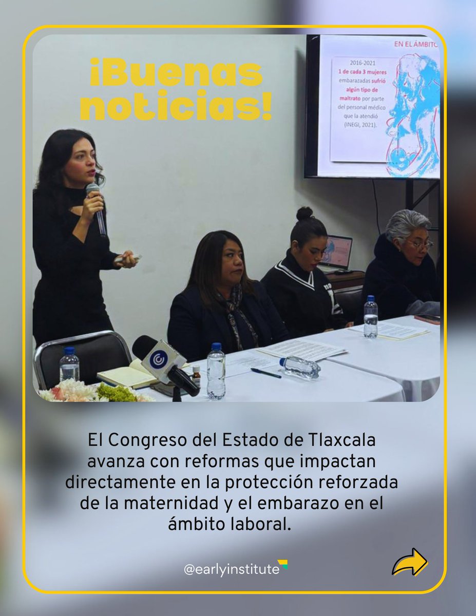 EarlyInstitute's tweet photo. ¡Buenas noticias para las mujeres y las familias en Tlaxcala! 💜

El #Congreso del estado avanza con reformas que fortalecen la protección de la maternidad y el embarazo en el ámbito laboral. Hoy, estas leyes no solo reconocen la discriminación, también la visibilizan y la sancionan como una forma de violencia que ocurre solo a las mujeres.

Desde Early Institute seguimos impulsando cambios que se traduzcan en mejores condiciones para la primera infancia y para todas las mujeres. Tlaxcala hoy marca el camino.

#DLE #DiscriminaciónLaboral #IniciativasEarly