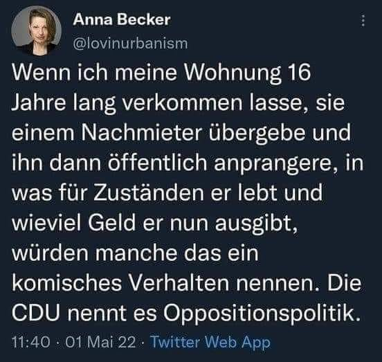 Ferika0409's tweet photo. So sieht das aus. Logik war noch nie die Stärker der #CDU. https://t.co/cfuGSUZHI5