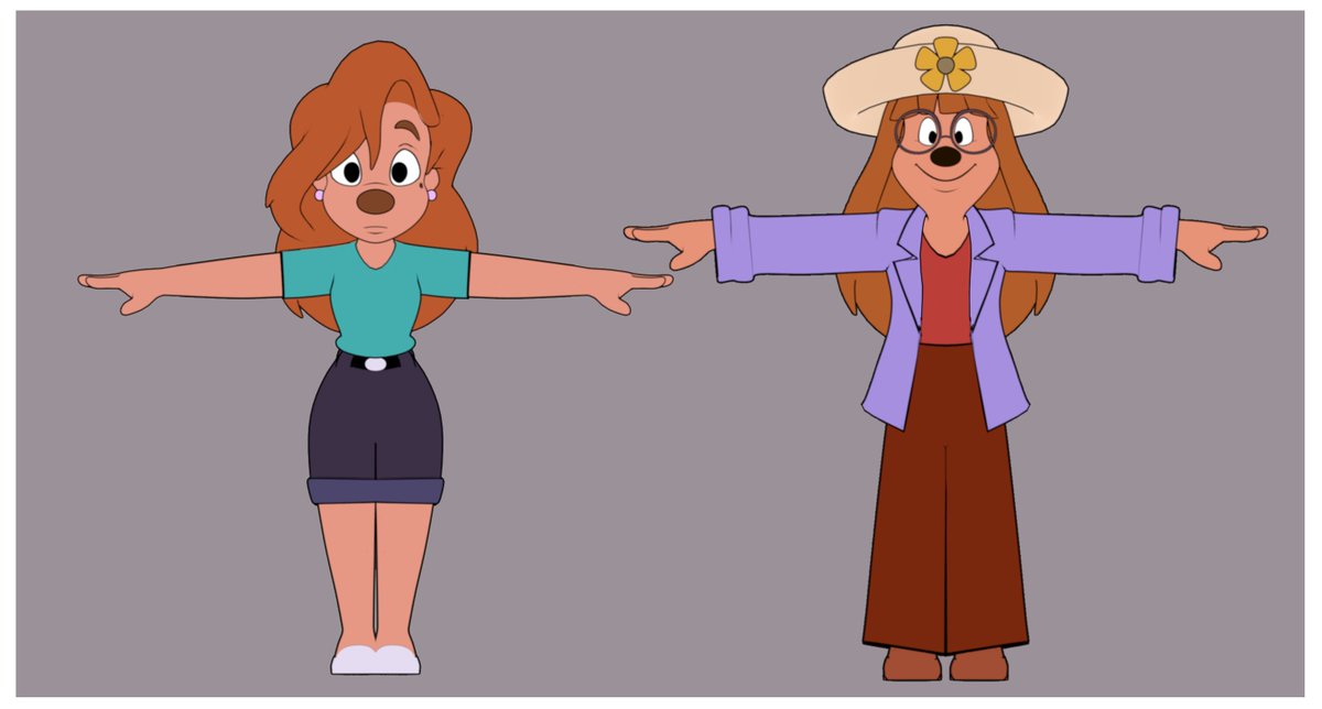 lIJCThorntonll's tweet photo. More WIP; enhanced 3d model of Roxanne, and a new 3D model of Stacey from A Goofy Movie!

#art #animation https://t.co/CVq40cRZJO
