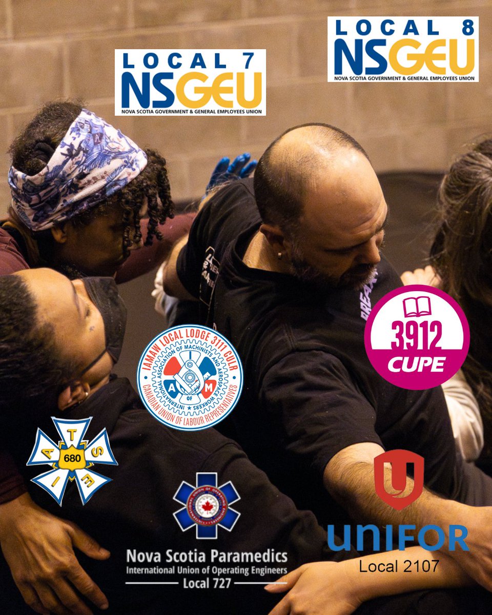 MayworksHalifax's tweet photo. Many hands  make light work. Thank you to all our Fellow Worker level partners who collectively give us the final push we need.

NSGEU Locals 7 &amp; 8
CUPE Local 3912 
@IUOEnsparamedic  
@iamunioncanada Local Lodge 3111 CULR
@IATSECANADA  Local 680
@UniforCanada Local 2107 https://t.co/tmM6Q0bS8R