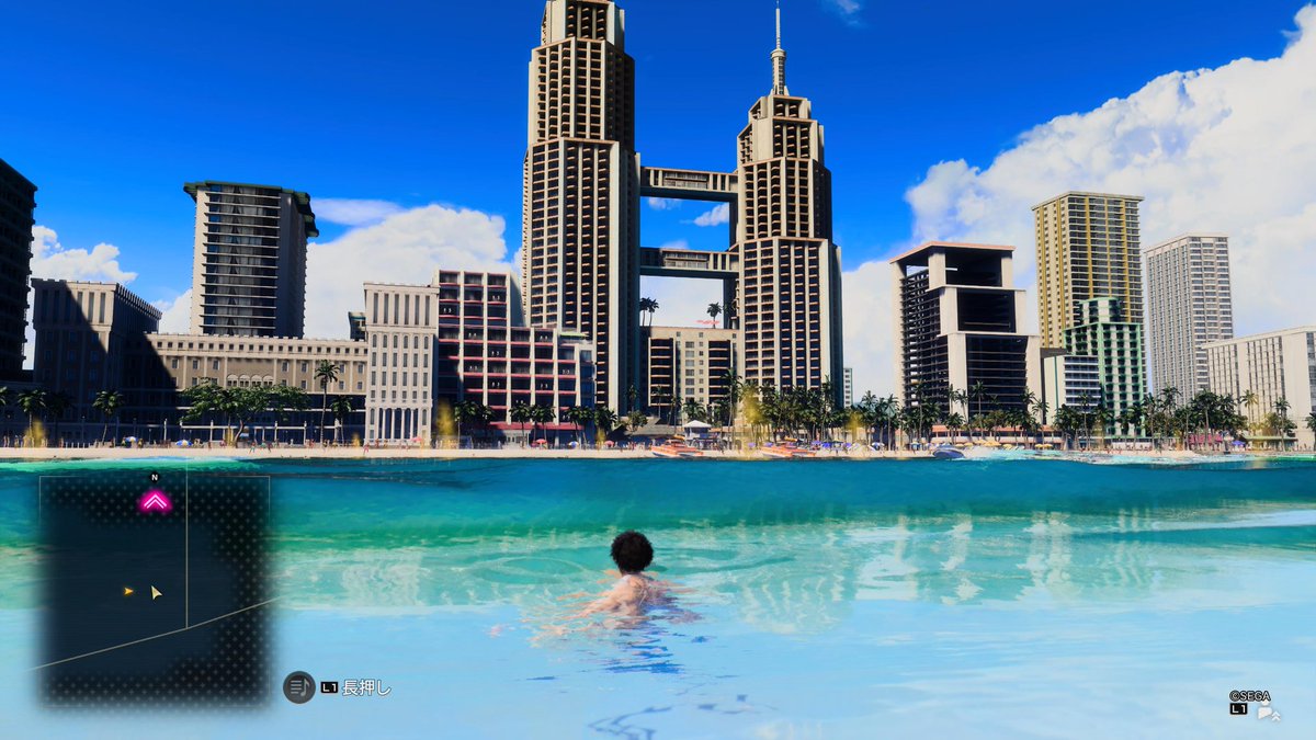 chameta_7's tweet photo. 【安定の寄り道】
海は良いよなぁ〜
#龍が如く８ https://t.co/YGFJRenYbt