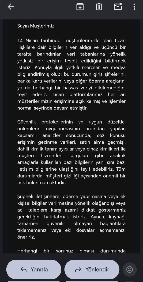 noferrarii's tweet photo. Hayırlı olsun, @ZARA da bilgilerimizi çaldırmış.. Bizim bilgilerimiz ile yapılabilecek şeylerin sorumluğu kimde @KVKKurumu @kvkkomisyonu @iletisim ? 

Her gün saçma sapan yerlerden mesaj ve arama alıyoruz, direkt ismimizle hitap ediyor ve herşeyimizi biliyorlar.. Ne yapmalıyız? https://t.co/WsIU3KqAfV