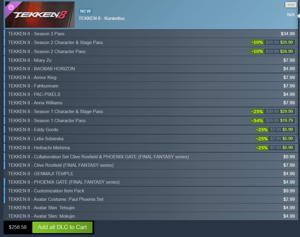 Matau32's tweet photo. Maybe steam doesn't recognize that I own her?
For the other season pass stuff, it says I have the other charas in library https://t.co/iywmPqztfX