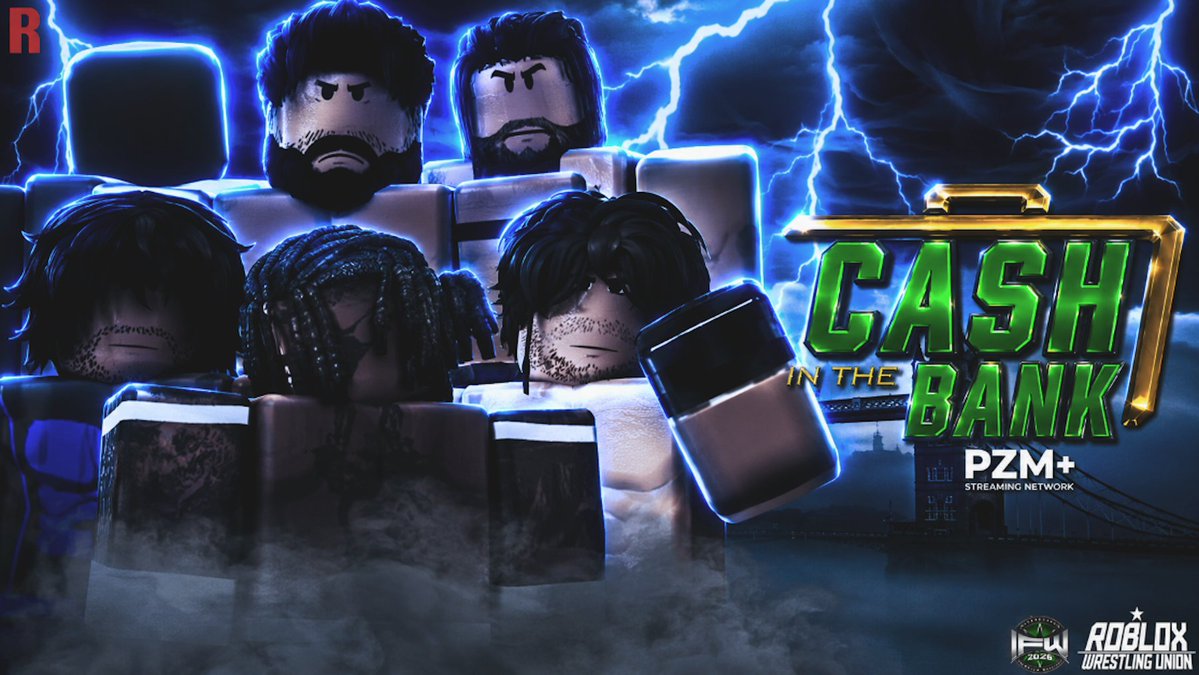 IFWRobloxRW's tweet photo. Six men.
One briefcase.

@FallenSeraphRW  vs @FlameNakamura   vs @KaizenRW  vs @arioo100  vs @trevandrags  vs @owenmyers77

This Saturday, every risk is worth it when the contract is hanging above the ring. https://t.co/kFp6YKY61t