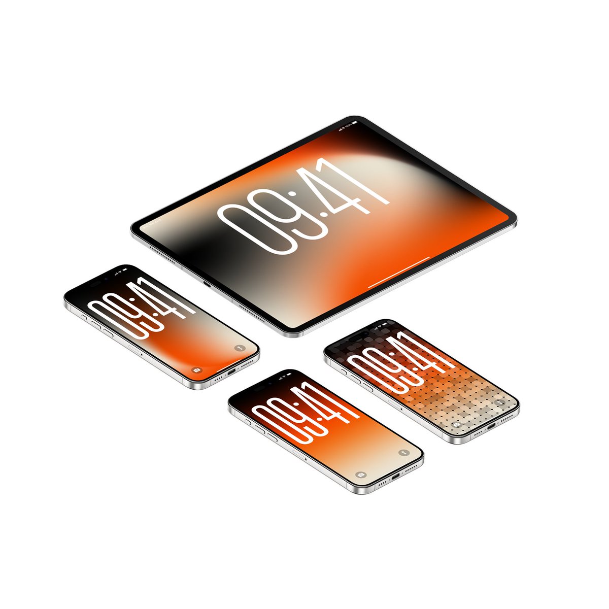 GearlessJoooe's tweet photo. 🟠 Orange &amp; black gradient lockscreen collection for iPhone &amp; iPad.  

Bold sunset vibes with clean time display.  

#iPhoneWallpapers #LockScreen #GradientWallpapers #HomeScreen https://t.co/6GAFNUOd8L