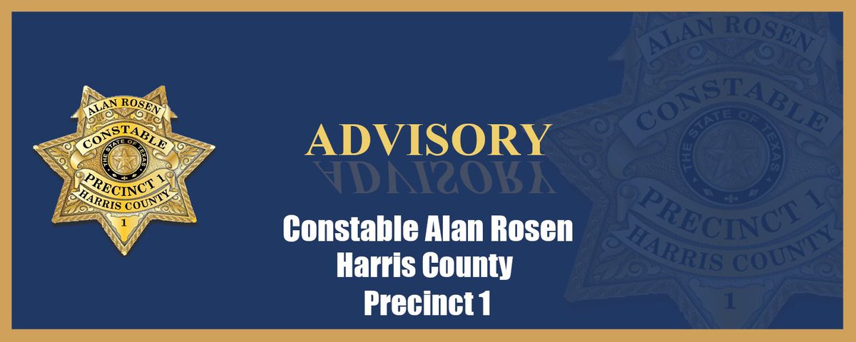 Office of Harris County Constable Pct 1 Alan Rosen tweet media