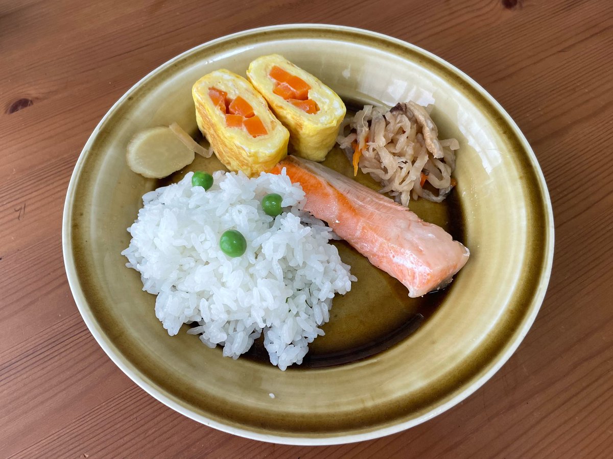 hide2429's tweet photo. お弁��の日の朝ごはん𓎩𓌉 𓇋 
 #ずぼら飯 https://t.co/6dm3IirWFD