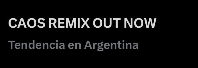 GavLay's tweet photo. @K4OS_oficial TENDENCIA EN ARGENTINA 

CAOS REMIX OUT NOW

#CAOS_REMIX #K4OS https://t.co/Hq8iKBBuS9