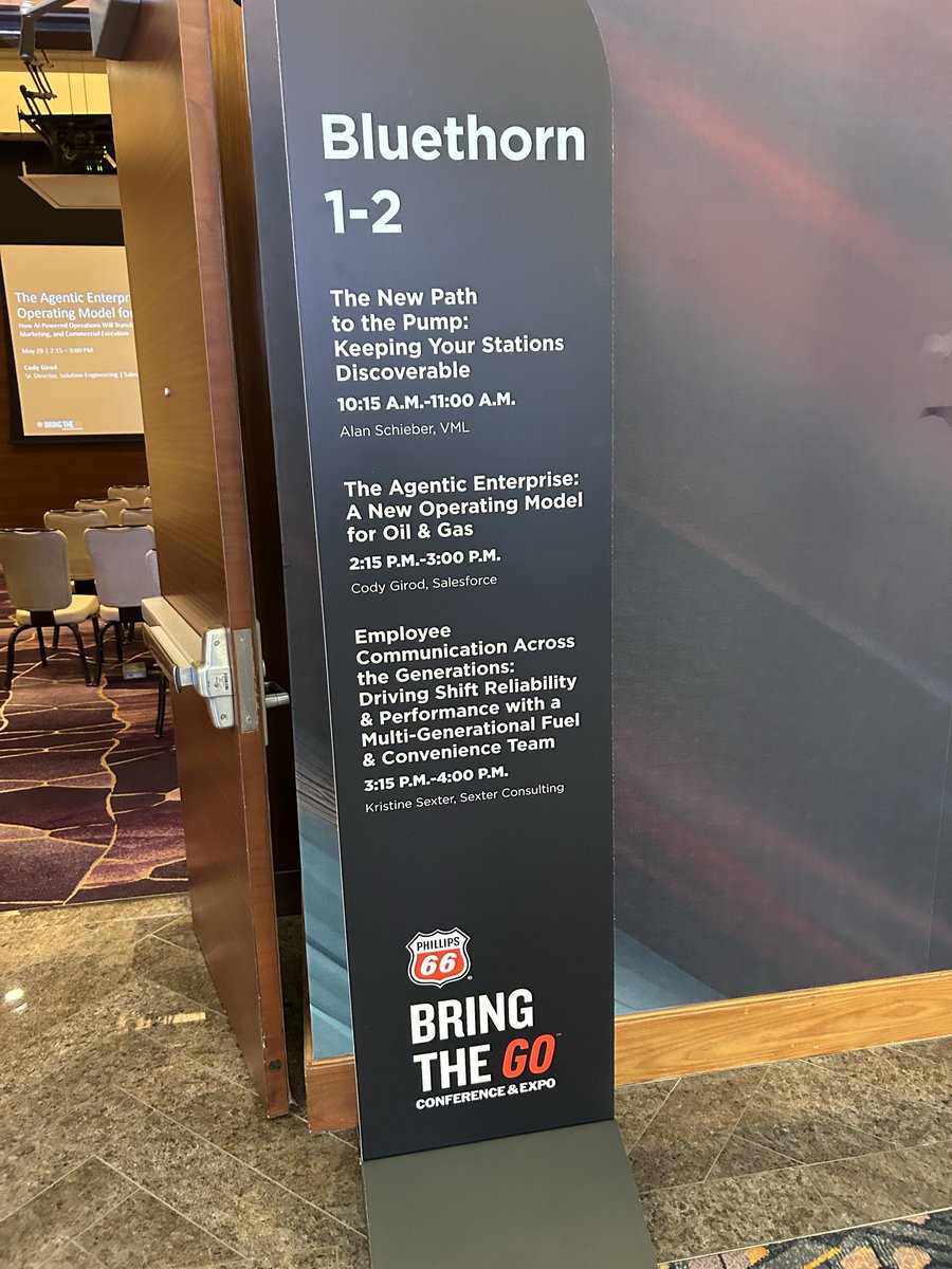 GiRodeo's tweet photo. Great week at the Phillips 66 Bring the GO Conference & Expo at the ARIA Resort & Casino!

Appreciative for the opportunity to speak on “The Agentic Enterprise: A New Operating Model for Oil & Gas” and spend time with so many leaders focused on the future of fuel retail, operations, customer engagement, and AI-driven transformation.

Huge thank you to the Phillips 66 team for the invitation, hospitality, and conversations throughout the event. Excited about where this industry is headed! 🚀

#Phillips66 #Salesforce #OilAndGas #FuelRetail #AI #AgenticAI #DigitalTransformation #BringTheGO #CRM #Cloud #Agentforce